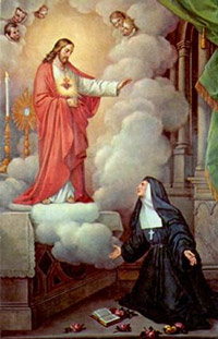 Painting of Sacred Heart and St. Margaret Mary